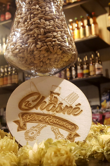 Logo en bois Le Chasné